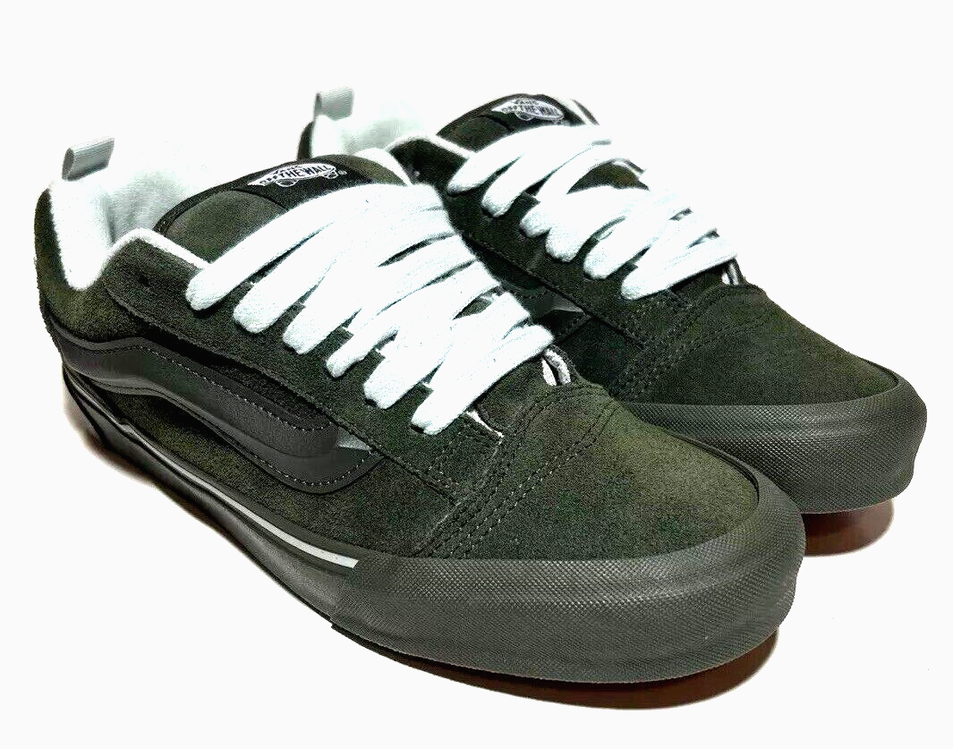 Vans Knu Skool Mens Size 9.5 Utility Military Green Olive  display picture 1