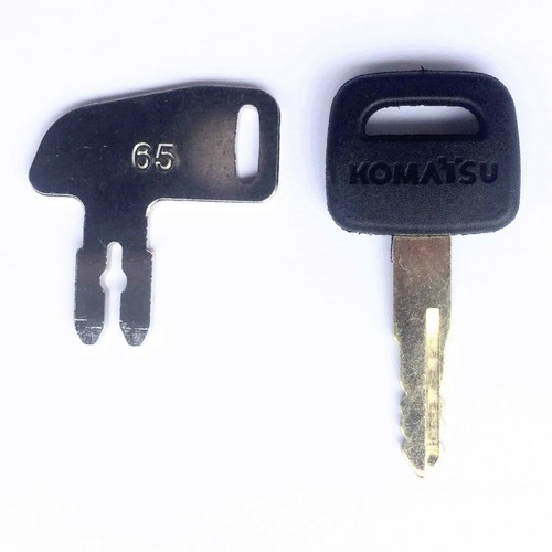 Komatsu Heavy Equipment Key Set 2 Keys 787 Ignition & Battery Disconnect K2C166 - Picture 4 of 6