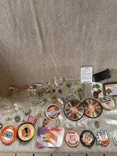 Very Nice Mixed Lot Home Depot Safety Pins Badges Collectables Shelf 7