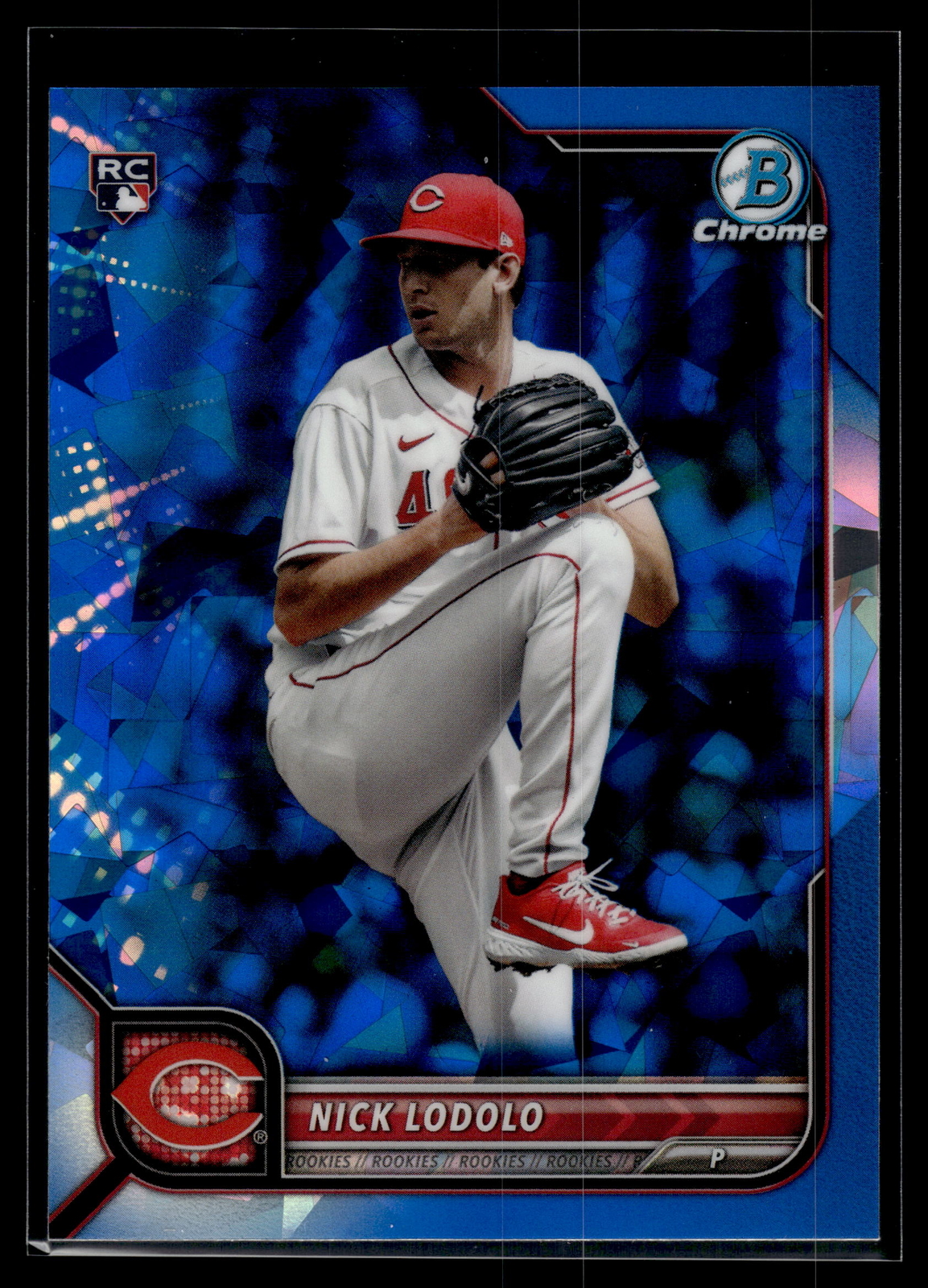 Nick Lodolo 2022 Bowman Chrome Sapphire Edition Card #27