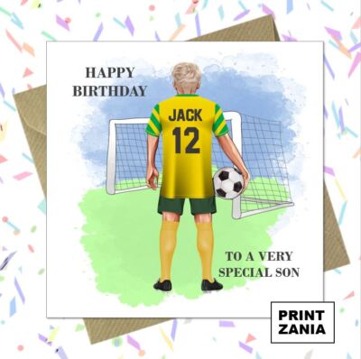 Birthday Son Greeting Cards & Invitations Personalised Rangers Football Birthday Card Son Grandson Dad Brother Uncle DAS Birthday Greeting Cards & Invitations