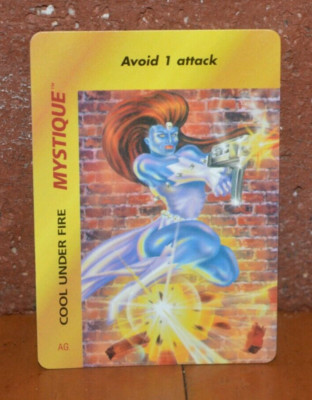 SPIDER-MAN '97 FLEER TRADING CHASE GAME CARD OVER POWER MYSTIQUE COOL UNDER FIRE
