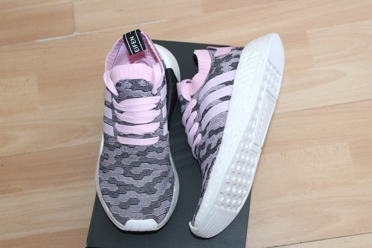 Primeknit Shoes Pink Grey Adidas Nmd R2 Women's Size Adidas NMD_R2