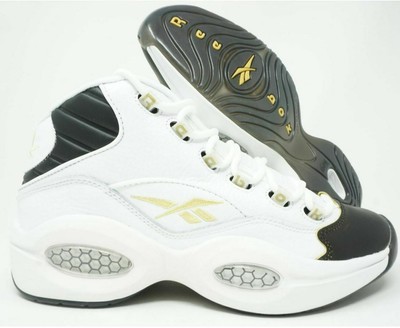 allen iverson black and gold shoes