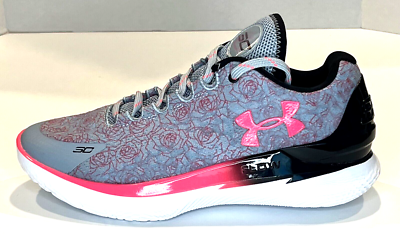 NEW Under Armour Curry 1 Low Flotro Mothers Day  sz 12 Grey Pink 3026278-401 Under Armour Curry 1 Low Mothers Day Shoes Grey Pink 3026278  main image 2