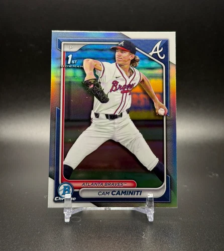 2024 Bowman Draft CAM CAMINITI 1st Refractor #BDC-20 - Atlanta BRAVES