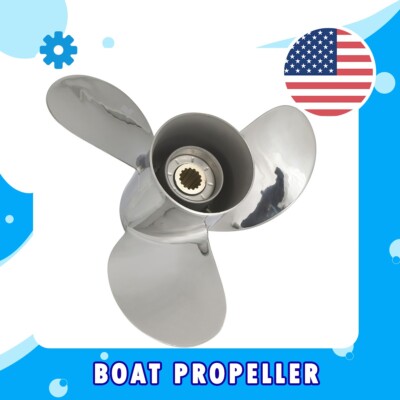 13'' x 21 ''Pitch Boat Propeller Fits Yamaha Engines 60-115HP 15Spline tooth RH