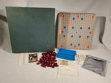 SCRABBLE Deluxe Edition Rotating Turn Table Selchow & Righter Complete Vtg 1977 