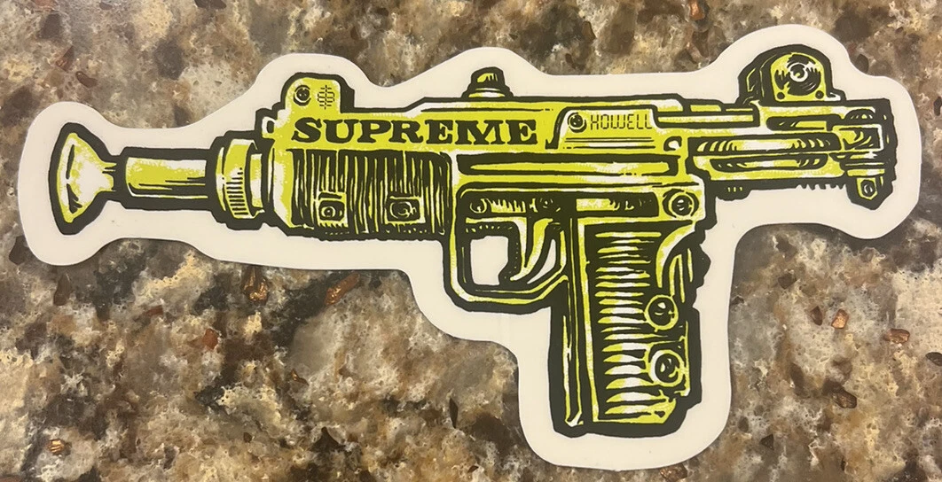 Supreme uzi sticker sales