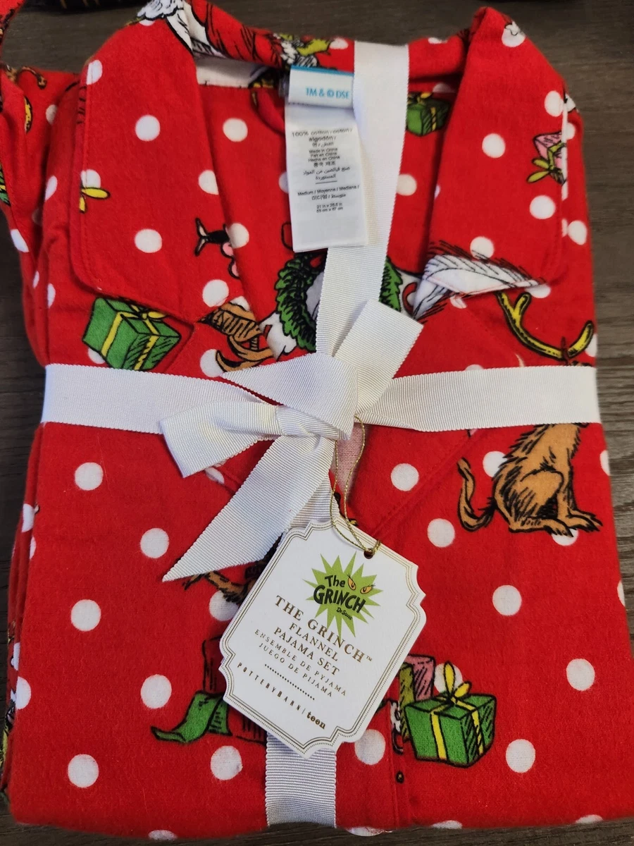 Pottery barn 2025 grinch pajamas