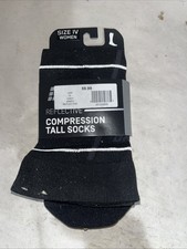 Size IV- CEP Black Tall Reflective Compression Sock 1 Pair With Defects