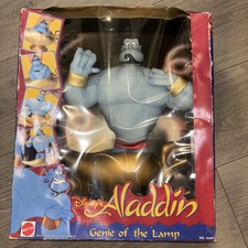Vintage Aladdin Genie of the Lamp Plush Figure Huge 14" NEW sealed Disney