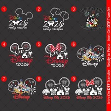 Disney Trip 2026 Family DTF Iron On Heat transfer sticker for t-shirt 00003