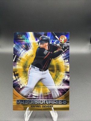 2025 Topps Pristine Rafael Devers Precisionaries Gold Refractor #/50 Giants