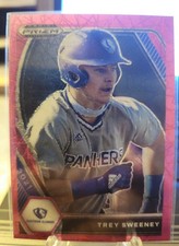 2021 Panini Prizm Draft Picks Pink Velocity Prizm Trey Sweeney #PDP20