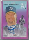 2023 Topps Chrome Platinum MARK MCGWIRE #cpa-mmc PINK SP AUTOGRAPH AUTO #/15