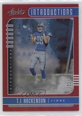 2019 Panini Absolute Introductions Red Spectrum /100 TJ Hockenson Rookie RC 0h6x