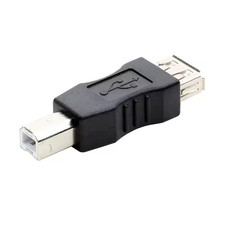 Image of USB-A 2.0 Female to USB Type B Male Converter Adapter Printer Connector