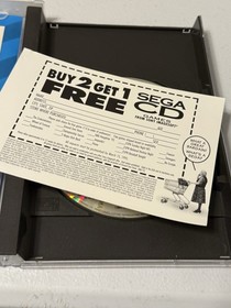 Sega CD Game ESPN Sunday Night NFL  1993 W/reg Card