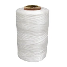 Treasure Gurus 1 Single Spool White Sinew Waxed Beading Craft Poly Thread Art...