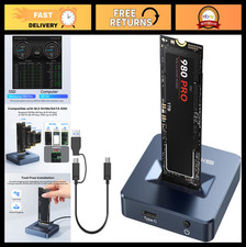 10Gbps M.2 NVMe SATA SSD USB Docking Station, Fast NVMe SSD Reader, Data Trans