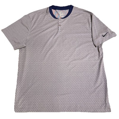 Nike Dri Fit Blade Collar Golf Polo Mens XL Blue CI7911 847