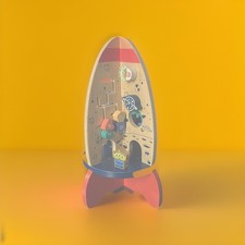 Just Play Disney wooden Toy Story Activity Rocket. Been On Display Only. Rare.