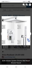 Shower System Chrome Wall Mount Shower Faucet