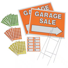Garage Sale Yard Sign Kit 614-Piece 