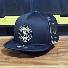 San Francisco 49ers SnapBack  Black Color Decky Hats Flat Bill