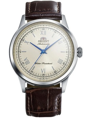 Orient Bambino 38mm RN-BB0003Y Men's Mechanical Watch Ivory Color Leather 2026