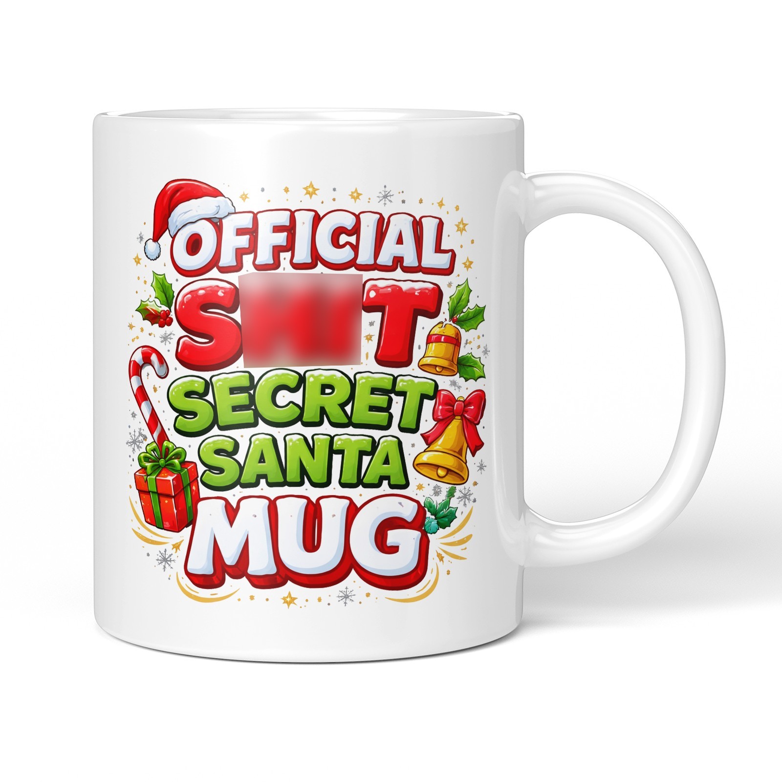 Funny Mug – Official S**t Secret Santa – 11oz Ceramic Coffee Tea Cup Gift