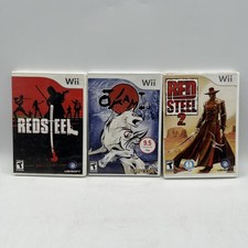 Lot of 2 Games Red Steel 1 & 2 (Nintendo Wii) Complete -OKAMI W/ Guide