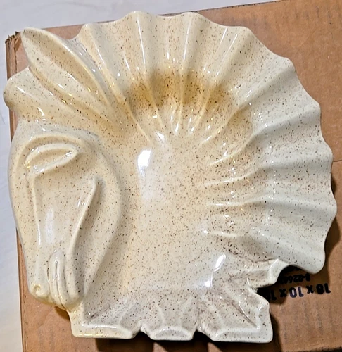 Vtg & Rare Red Wing Pottery M1472 Beige Knight Trojan Horsehead Ashtray Horse