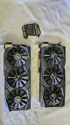 2 x ASUS GeForce GTX 1080 8GB GDDR5X Graphics Card, ROG-STRIX-GTX1080-A8G-GAMING