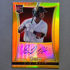 2013 Panini Select Rookie Auto Gold Prizm /25 LJ Hoes #235 Rookie RC