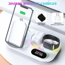 Foldable Wireless Charger Stand Fast Charging Station For 