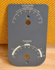 COLLINS S-LINE 30L-1 TUNE & LOAD PLATE FRONT PANEL (LOT B)