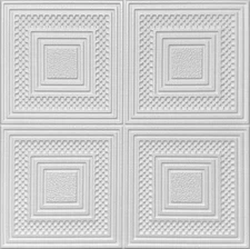 DIY Decor Glue-up Ceiling Tile R11W Honeycomb  Plain White Limited time Sale!