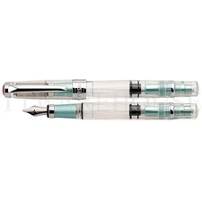 [US] NEW TWSBI DIAMOND 580AL Turquoise Fountain Pen (M- MEDIUM) Stainless Steel