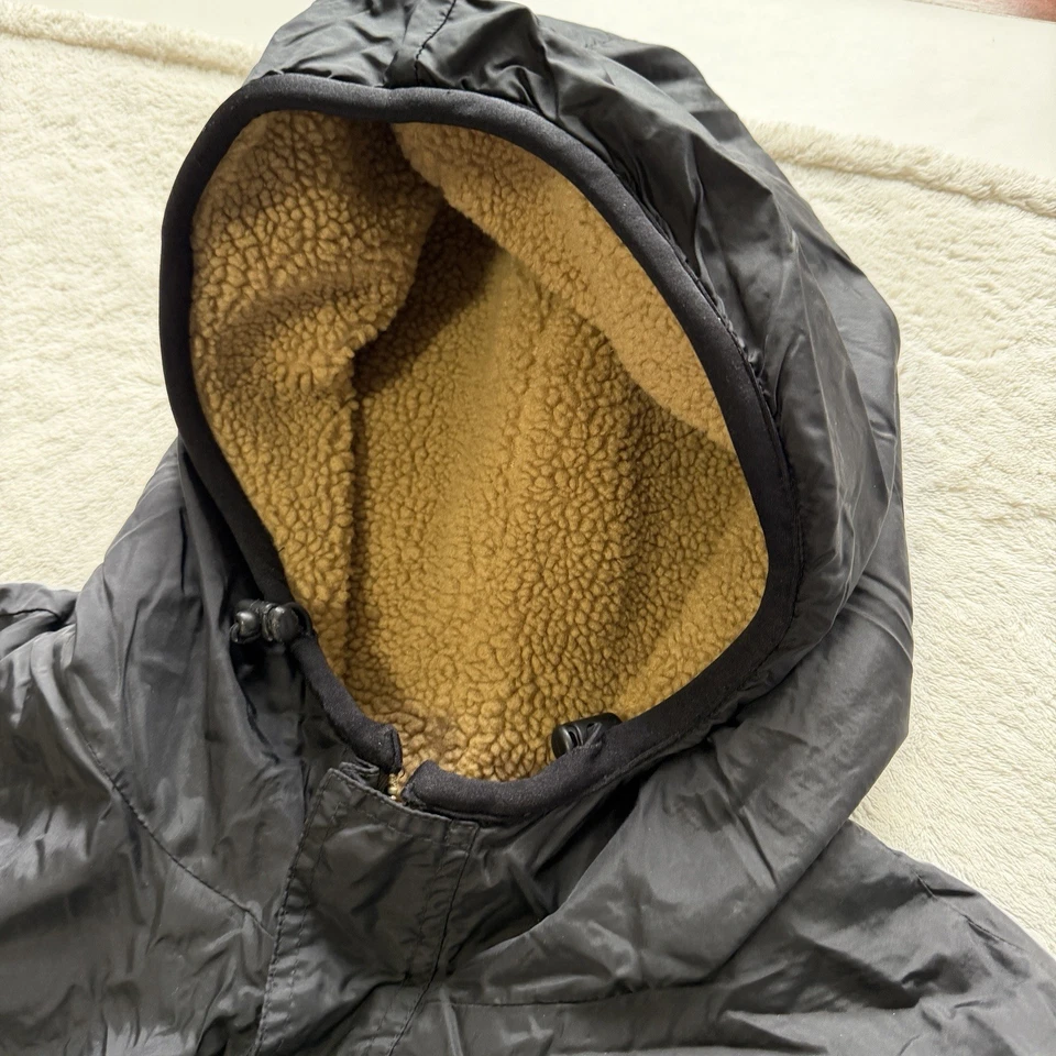 De Colección Polo Ralph Lauren Para Hombres Reversible Sherpa Nylon Pullover Chaqueta con Capucha ~ 2XL Foto 3 de 4