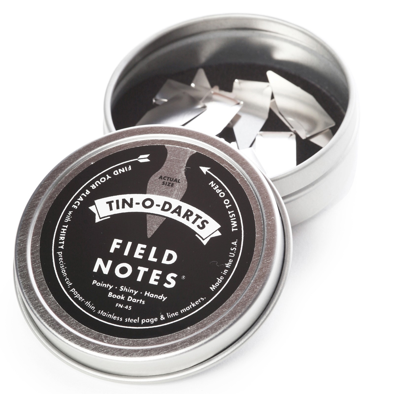 Field Notes Tin-O-Darts 30 Page/Line Markers - Precision-Cut Steel New Free Ship