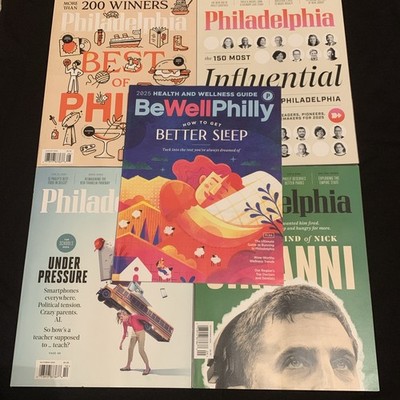 Philadelphia Magazine Lot 5 Issues BeWell Philly Aug Sept Oct Nov 2025 New