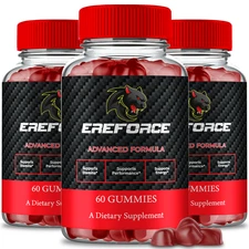 (3 Pack) Ereforce Male Gummies, Ere Force Maximum Performance Gummys for Men