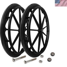 Wear-Resistant Rear Wheel Pair - 24x1" for Wheelchairs