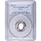 2009-S 10c Roosevelt Silver Proof Dime ~ PCGS PR69DCAM