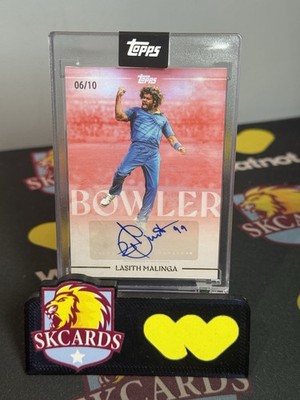 Topps Legend of Cricket Volume II Lasith Malinga Auto Sri Lanka /10