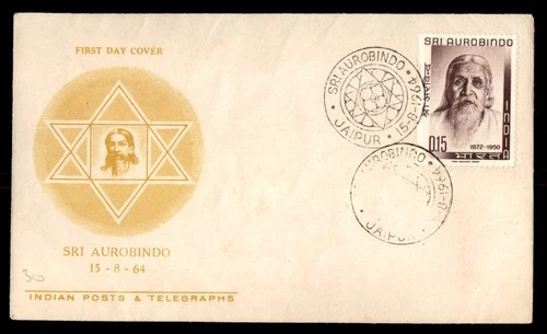 Mayfairstamps India FDC 1964 Sri Aurobindo First Day Cover aax_05595