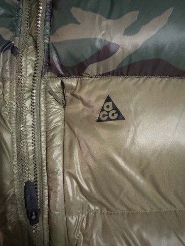 Rare Nike Acg Erdl Woodland US Military Camo Puffer Vest - Picture 2 of 5