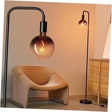  Floor Lamp for Living Room - Minimalist Industrial Standing Lamp Black 1800K